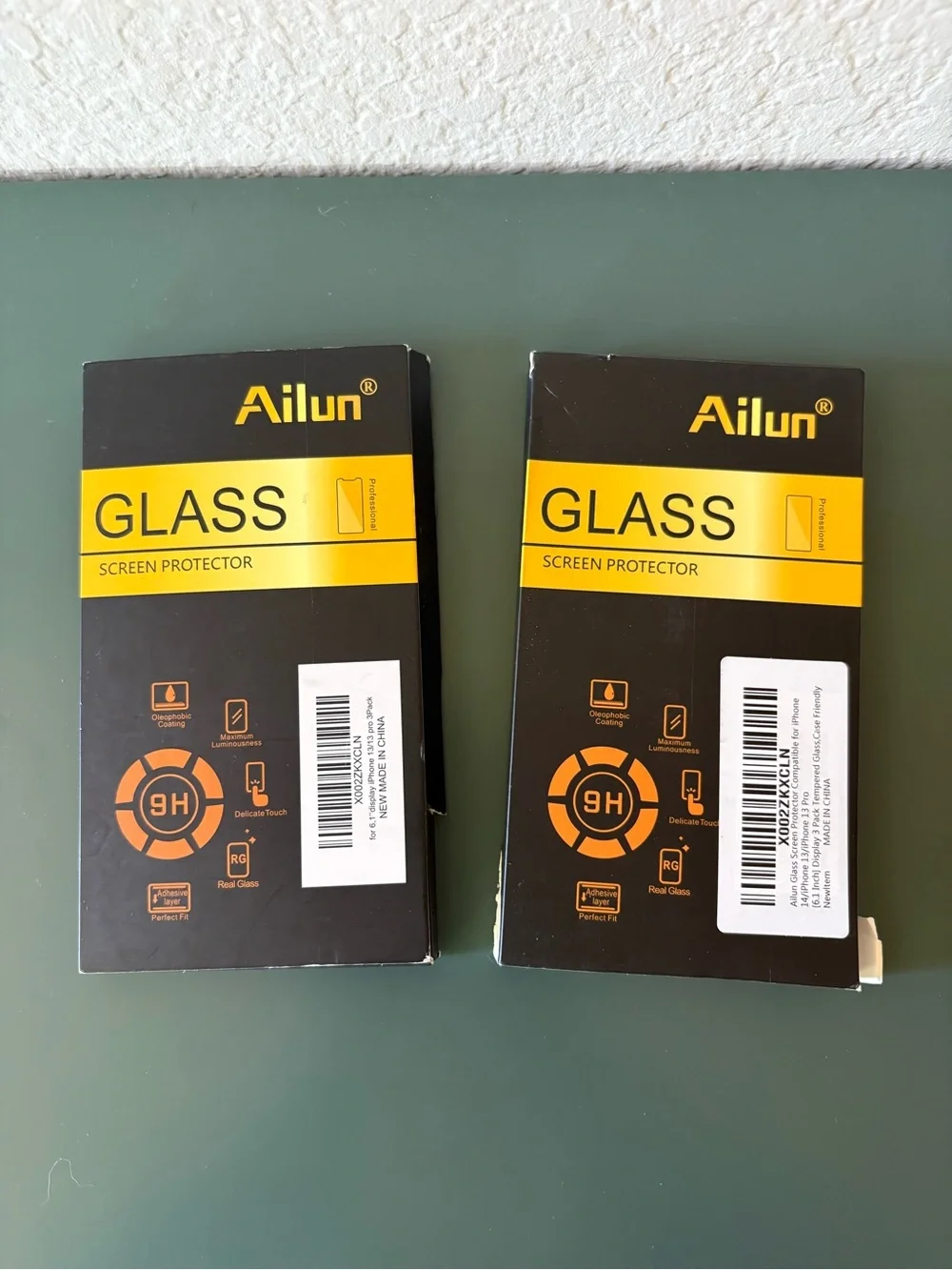 Tempered glass screen protectors for iPhone 14, 13, 13 pro - 4 total screens